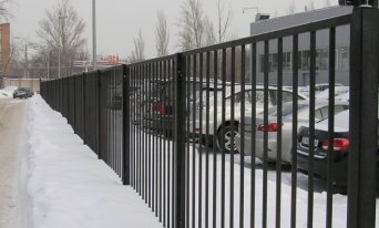 сварное газонное, пешеходное ограждение ограждение из профильных труб